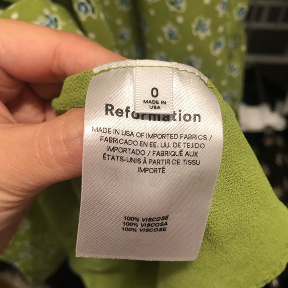 Reformation Alisa dress in arlo color - Picture 7 of 7